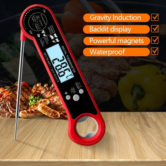 1pc Instant Read Meat Thermometer for Cooking & BBQ