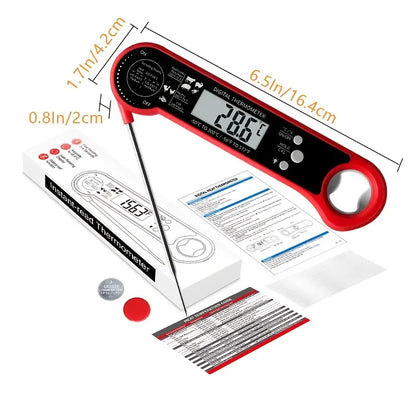 1pc Instant Read Meat Thermometer for Cooking & BBQ