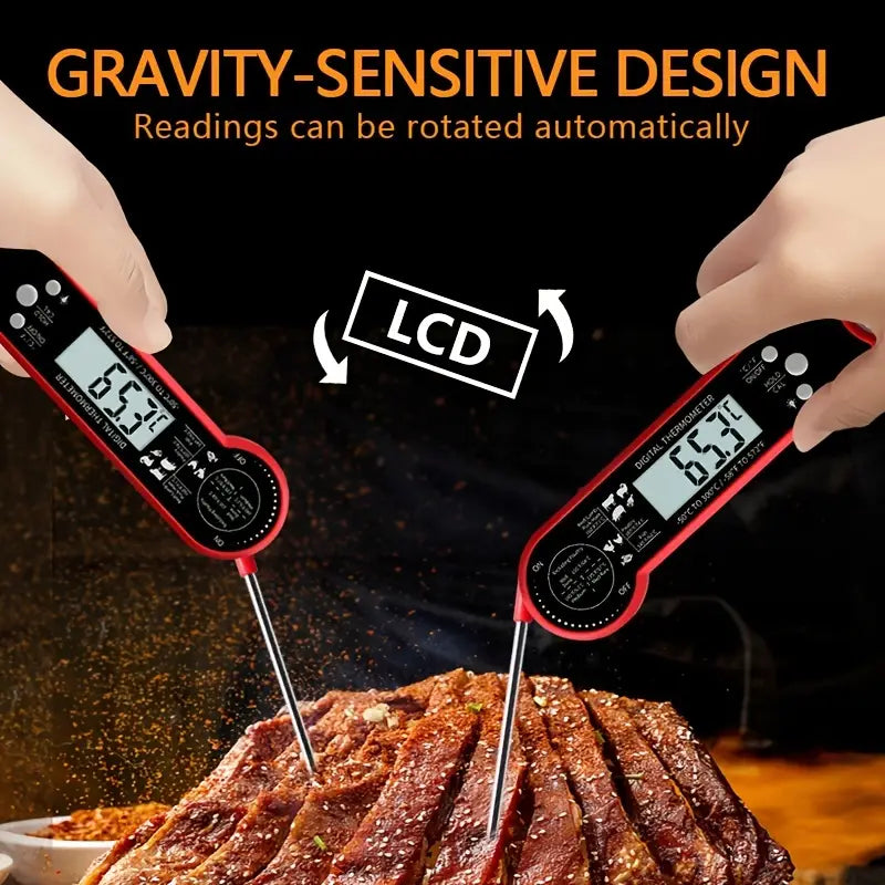 1pc Instant Read Meat Thermometer for Cooking & BBQ