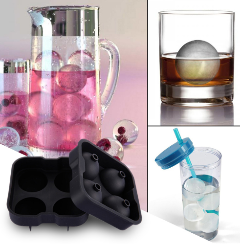 Silicone Ice Ball Maker Tray